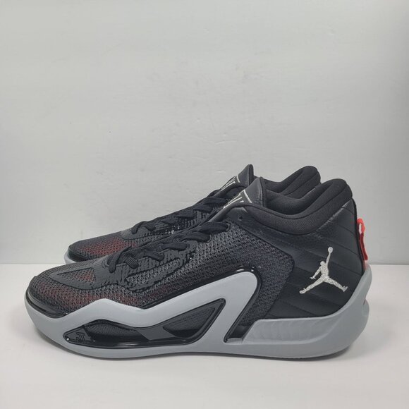 Jordan Tatum 1 Men's Black Metallic Silver Shoes DZ3323-001 US Size 14 NWOB - Picture 2 of 8